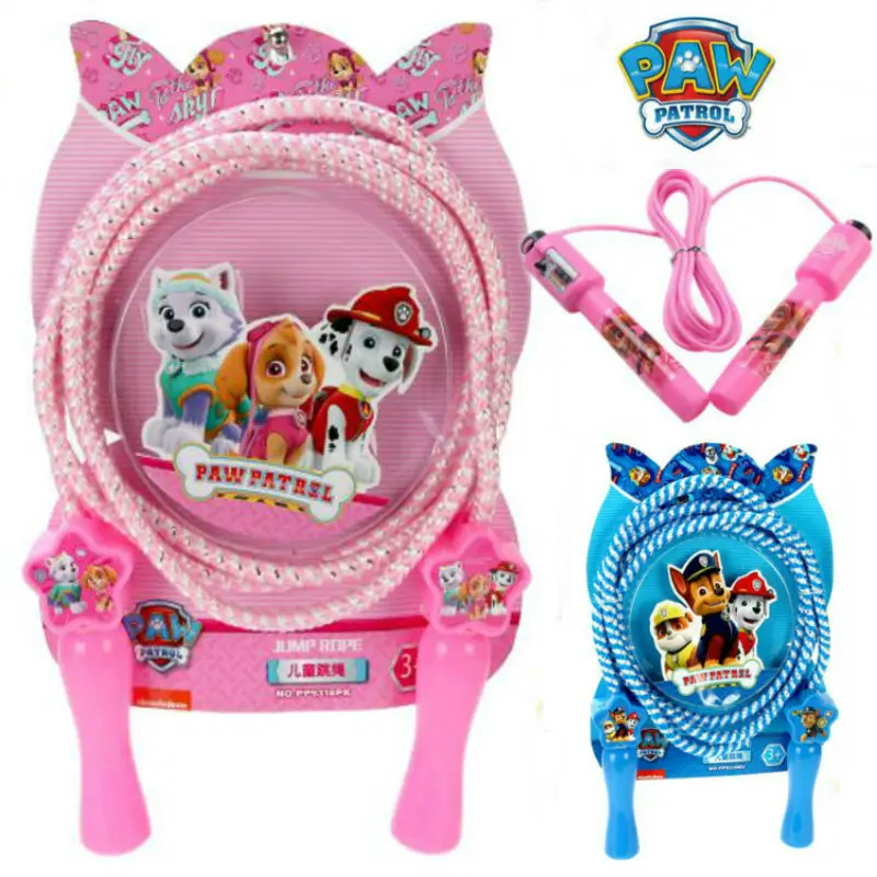 

2019 Genuine Paw Patrol 8 Feet PVC Skipping Rainbow Rope Jump Crossfit rope Fitness Equimpment Workout Exercise gym children toy