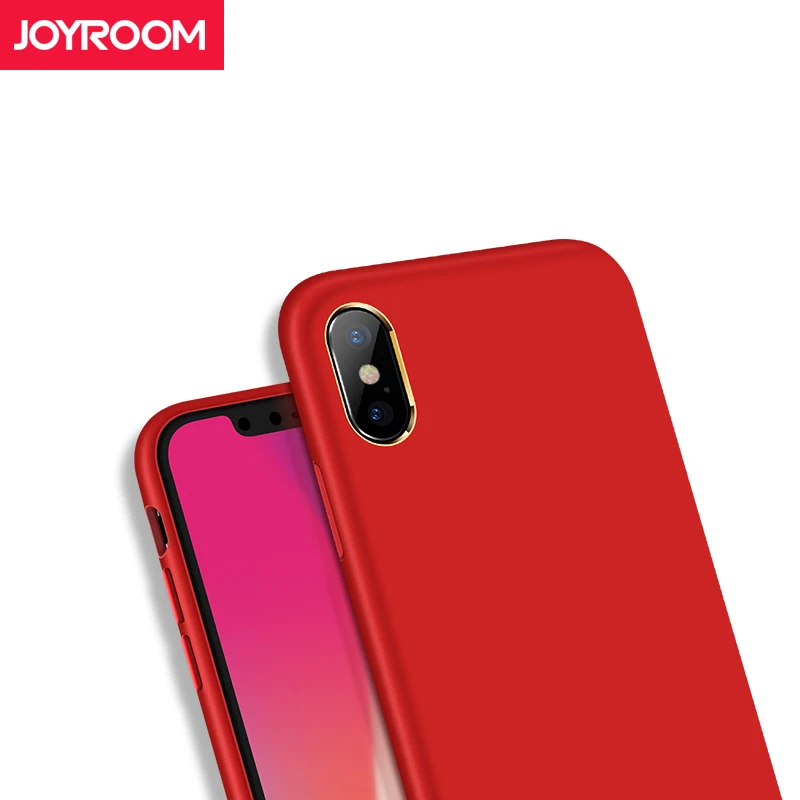 

Joyroom Back Case for iPhone X Cover Plating Painting Mobile Phone Shell PC+ TPU Smooth Skin for Iphone 10 X Cases Anti-shock