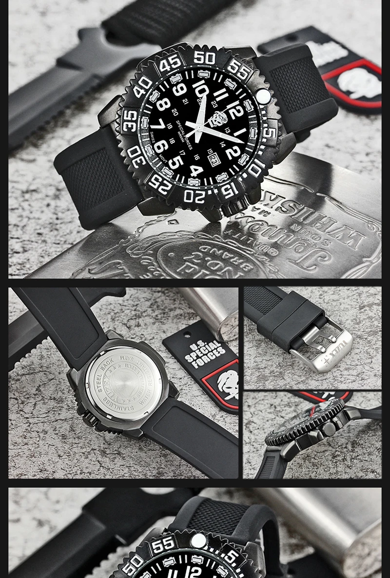 Relógios à Prova Água para Homens Outdoo Sobrevivência Relógio Selado Caixa Pulseira Dwaterproof Mulher Acampamento Caminhadas Militar Tático Engrenagem 11 High Quality Esporte e Lazer