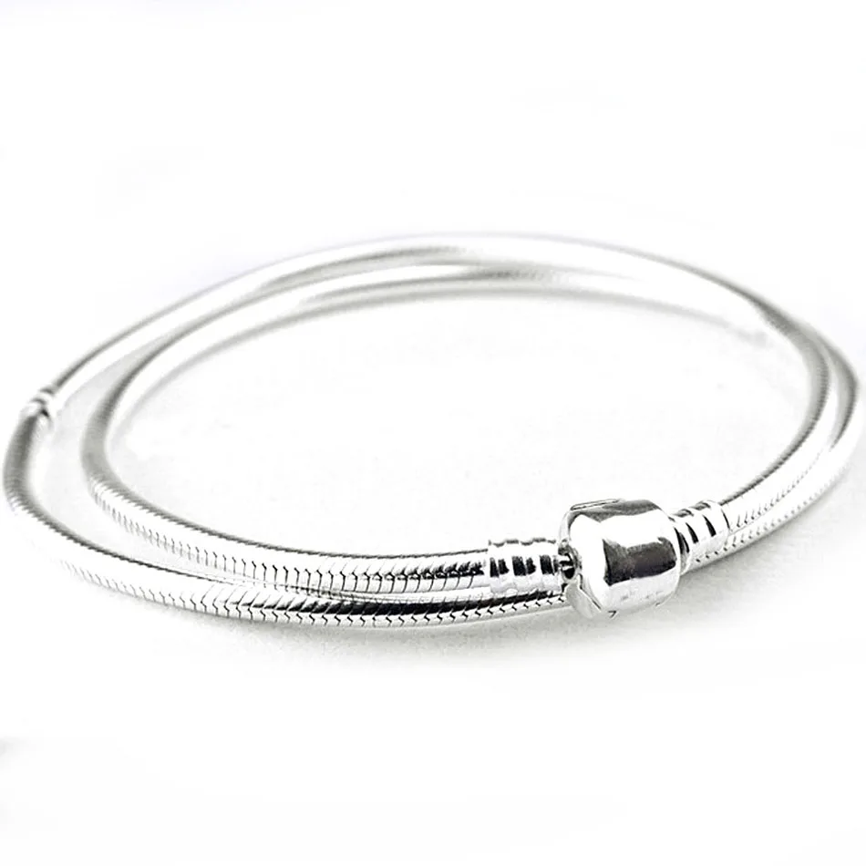 

Authentic S925 Sterling Silver Jewelry Girl Birthday Gift Women Necklace Signature Clasp fit Lady fine Jewelry