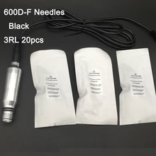 Новые черные 600D-F 3RL Иглы для татуировки стерилизованые одноразовые перманентные макияж ручка для татуажа бровей машина иглы Советы