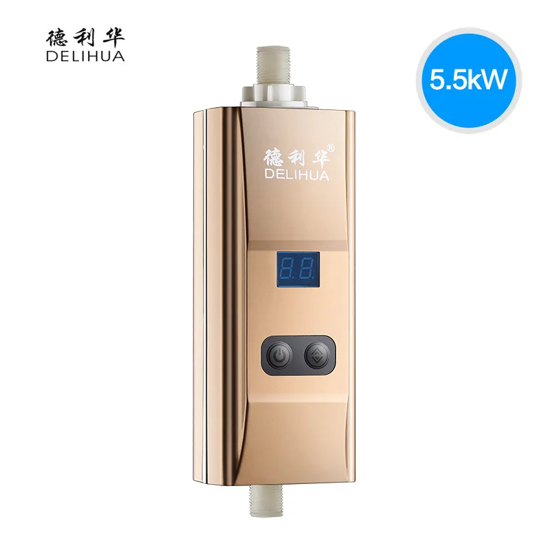 

Home Mini Tankless Smart Electric Water Heater Instant Heating Shower Fast Thermoelectric Hot Water Faucet Bathing Kitchen