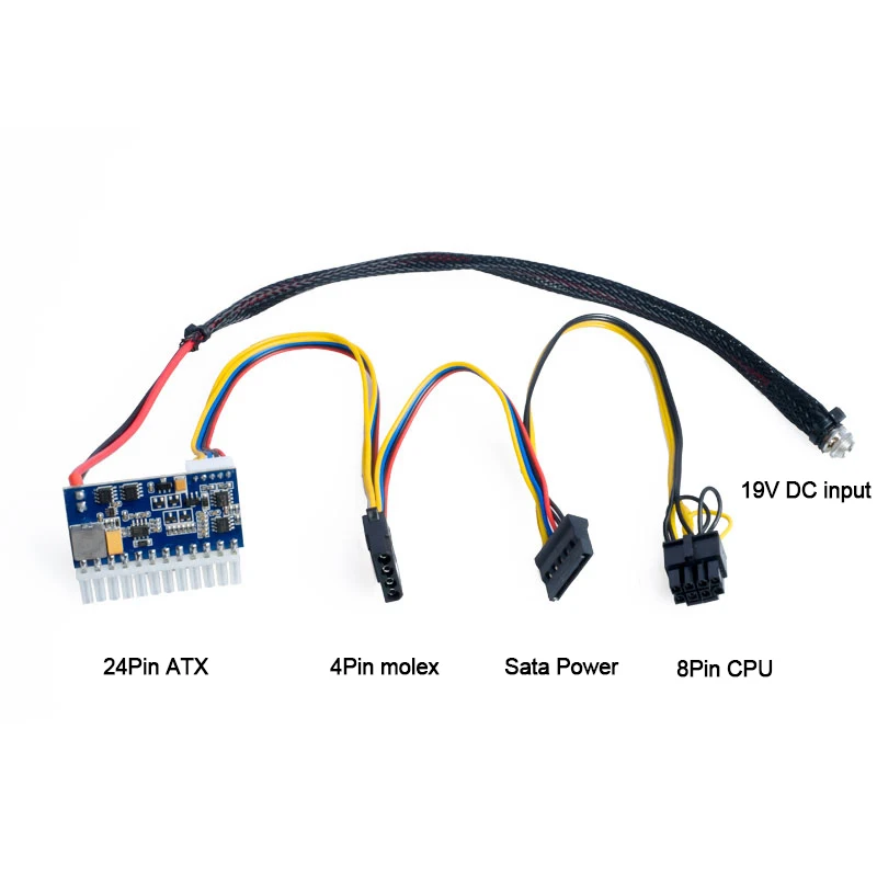 DC ATX пик PSU 19 в 200 Вт Pico ATX переключатель горного питания PSU 24pin MINI ITX DC в ATX PC источник питания для компьютера