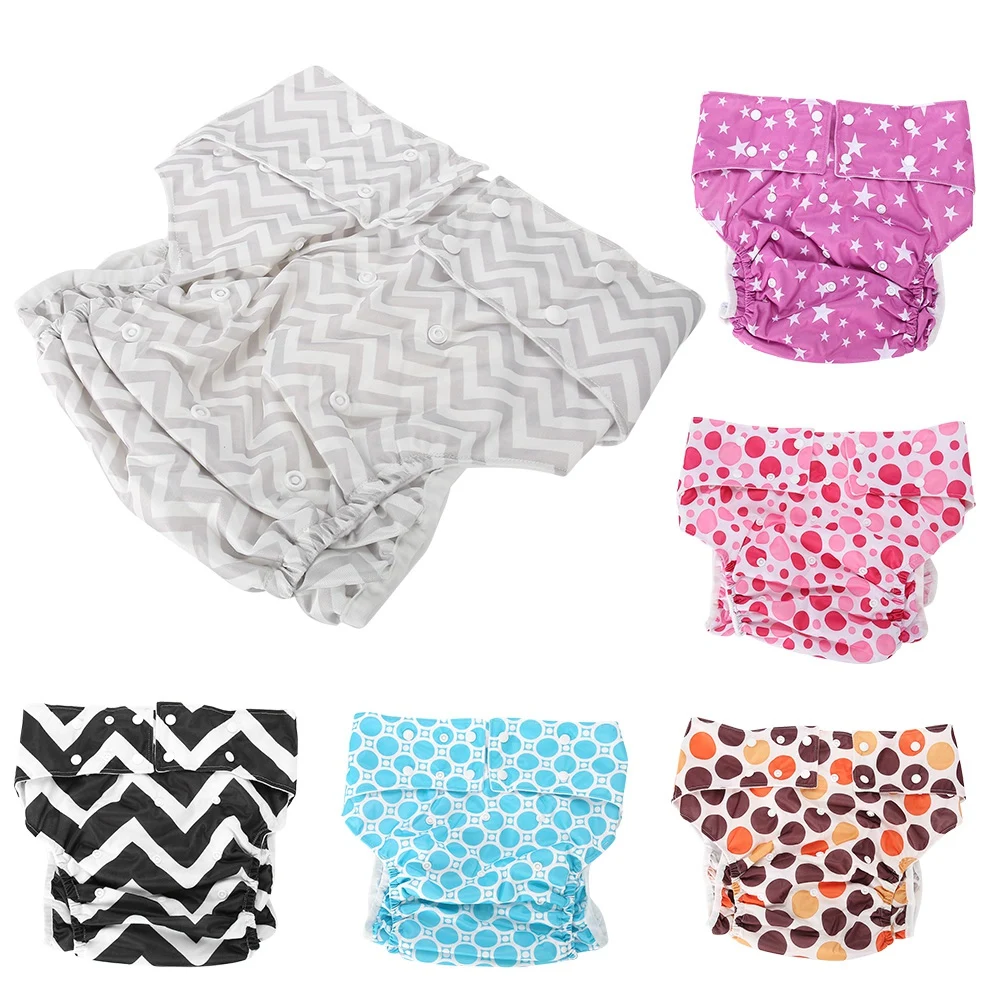 Large Size Adult Cloth Diaper Nappy Reusable Adjustable Soft Leakproof