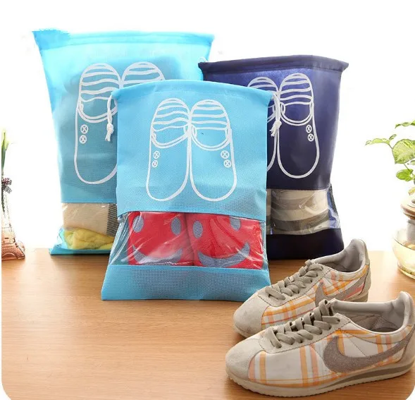 

1PC Portable Practical Outdoor Hiking Travel Shoes Bag Storage Travel Pouch Dust Bag Shoe Covers Drawer Organizers LF 154