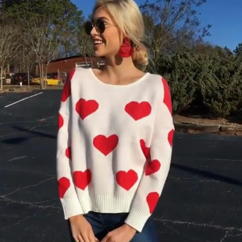 

Female Sweater 2019 Autumn Winter Sexy Backless White Loose Knitting Pullover O-Neck Jersey For Women Long Sleeve Streetwear