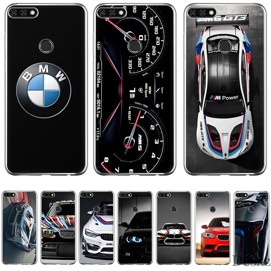 

Desxz BMW Car Case Cover For Huawei Honor 6A 6C 7A Pro 7C 7X 8X 9 10 Lite Note 10 8C Play Shell Protection