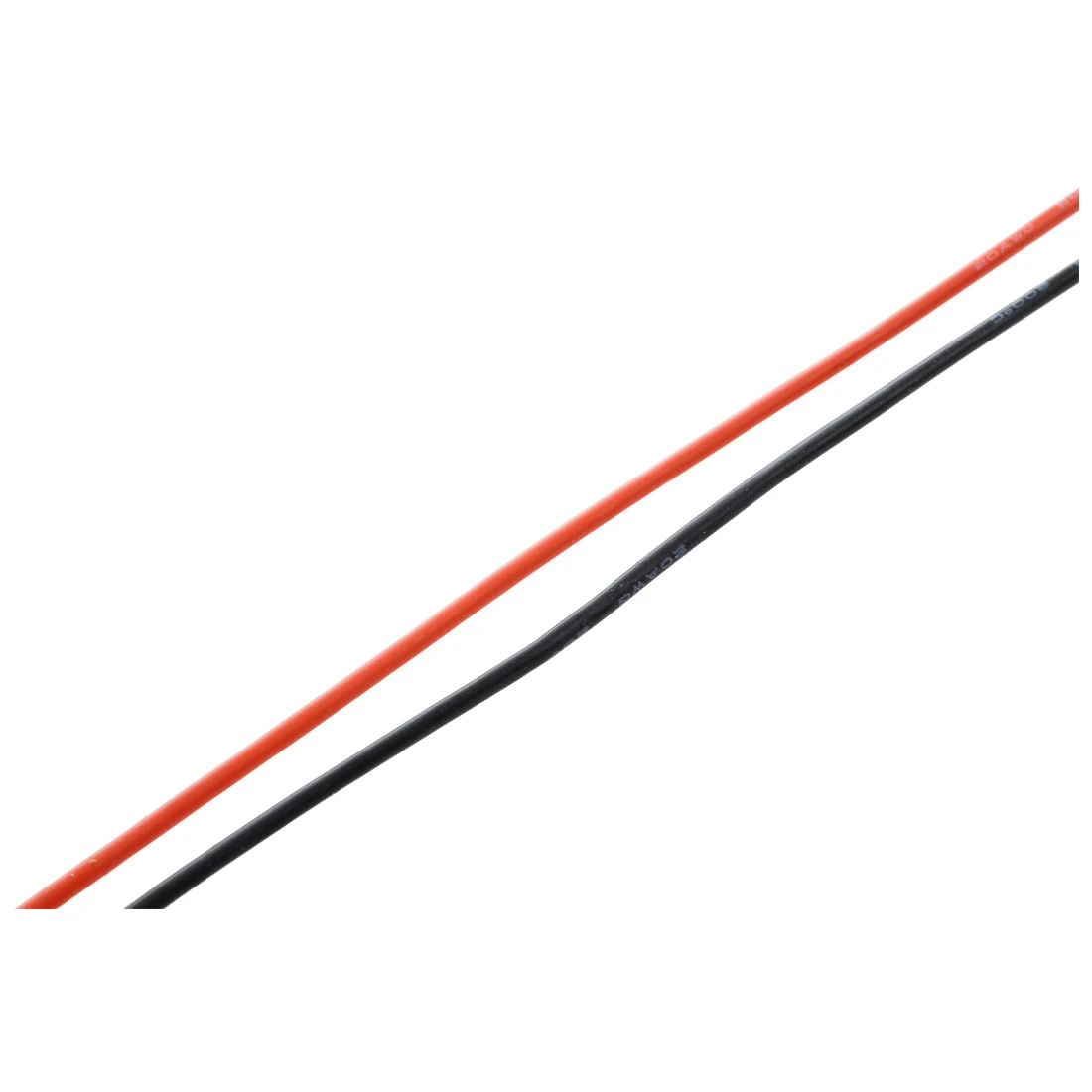 2x 3M 20 Jauge AWG Fil en caoutchouc de silicone cable Rouge Noir flexible P5I4 
