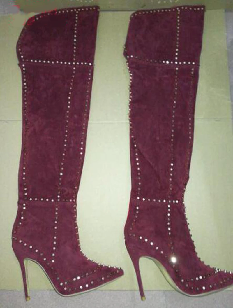 high heel boots with spikes