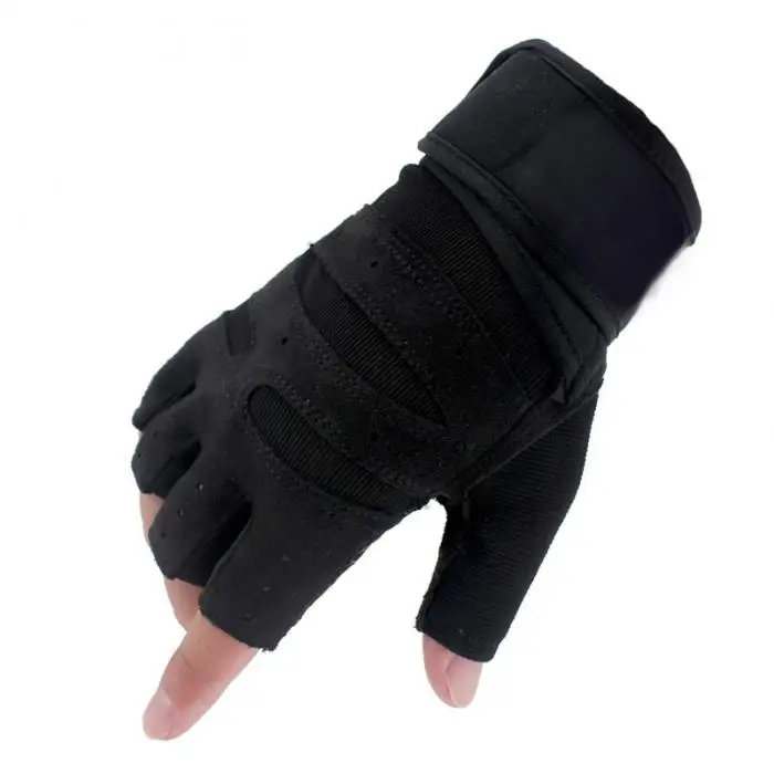 Новинка, 1 пара перчаток для тяжелой атлетики, противоскользящие перчатки для тренажерного зала, фитнеса, тренировки, спортивные перчатки