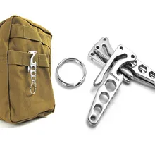 EDC Многофункциональный инструмент брелок карманный зажим Многофункциональный Карабин Крюк Кемпинг Поход горный подъем открытый висячая подвеска