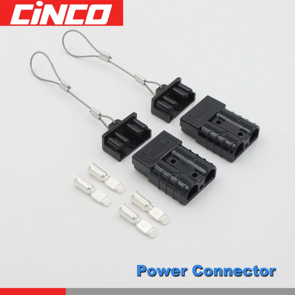 

2set/lot SB50 plug connector + 2pcs hard Dust Cap Battery Quick Connect 50 amp dual pole battery Disconnect Wire Cover end
