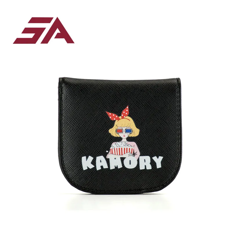 

SA 2018 Fashion Women Short Purses PU Leather Female Wallet Perse Card Holder Coin Money Bag Soft Dollar Price girl Wallet sweet