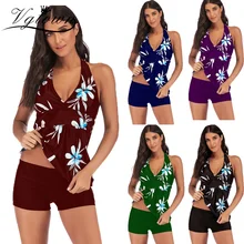 Танкини большого размера 6XL купальный костюм черные мужские плавки женские раздельное бикини Талия Bather пуш-ап Мягкий купальник