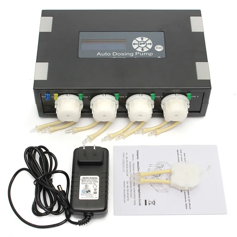 For Jebao DP-4 Auto Dosing Pump -Automatic Doser Reef Aquarium Elements Seawater Fish Tank 23.3x14.7x6.6cm | Дом и сад