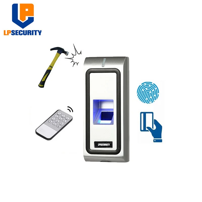Best Seller  Metal Case Slave Fingerprint Reader F2 for Door Access Control RFID 125KHZ WG26 output Reader 500us