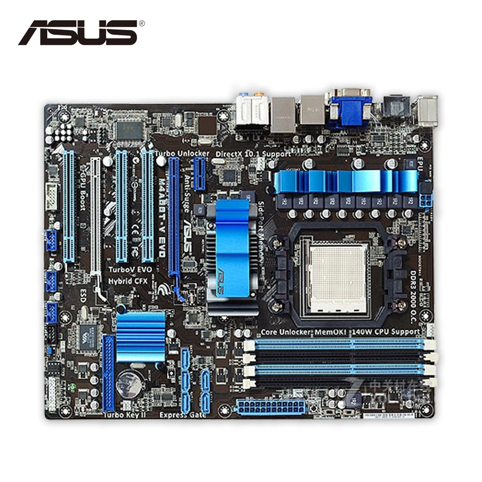 

Asus M4A88T-V EVO Desktop Motherboard 880G Socket AM3 DDR3 SATA II USB2.0 ATX