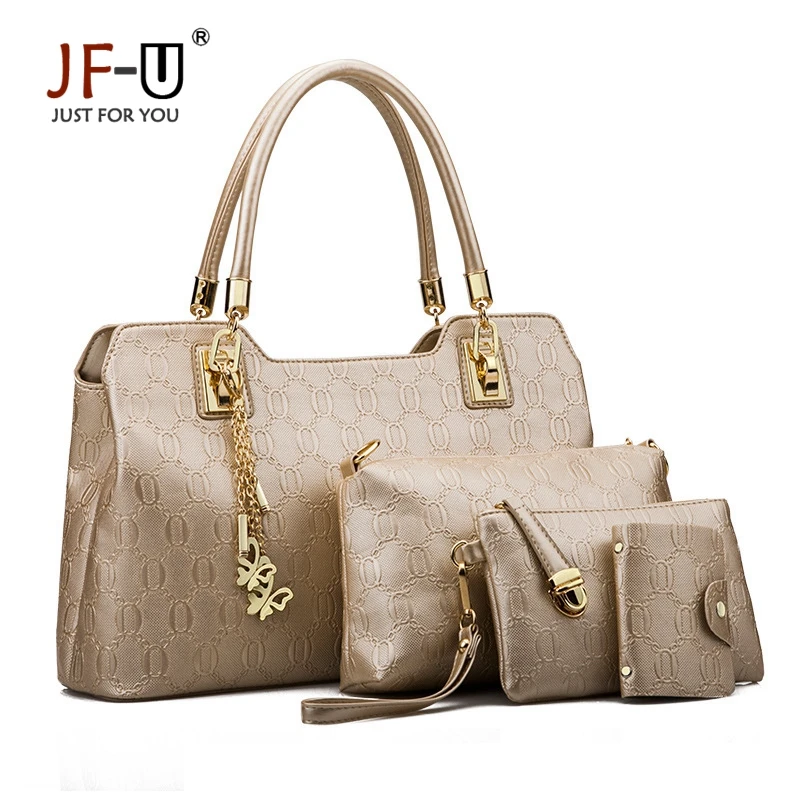 ФОТО JF-U Composite Solid Women Bags Leather Handbags Women Bag Nylon Bolsas Sac A Main Femme De Marque Blue Bag Women Messenger Bags