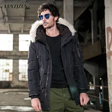 Brand Parka Men 2017 New Arrival Winter Jacket Men Fashion Design Big Fur Hooded Duck Down Men’s Long Jackets Coat Homme F26