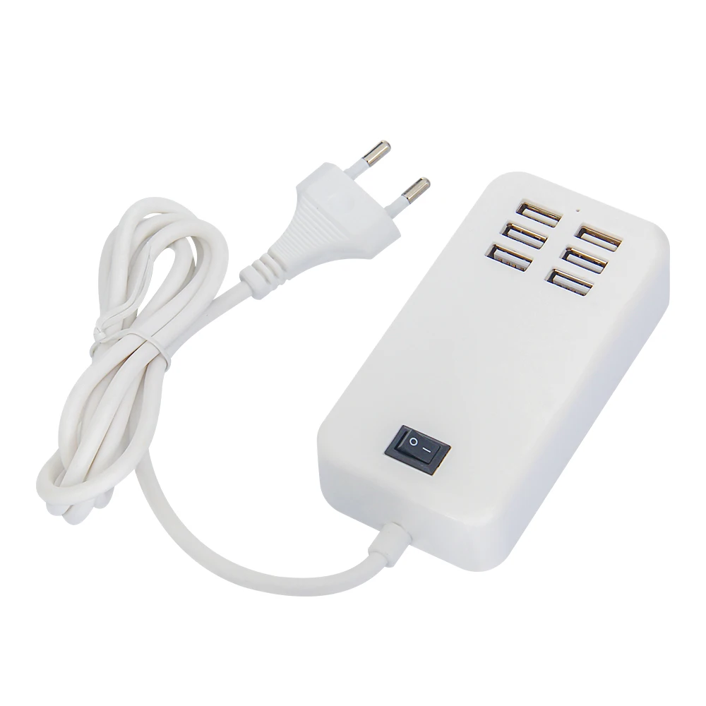 USB розетка с 6USB разъемами для зарядки многофункциональная легко носить собой