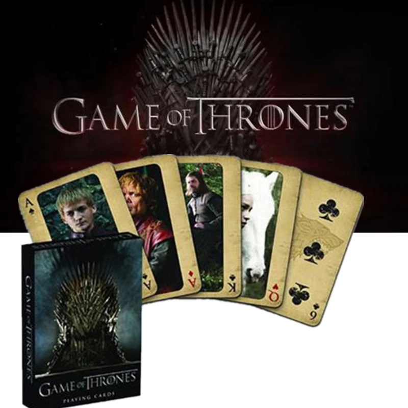 

Film and Television Periphery Game of Thrones Cosplay Accessories A Song of Ice and Fire Iron Throne Playing Cards Board Game