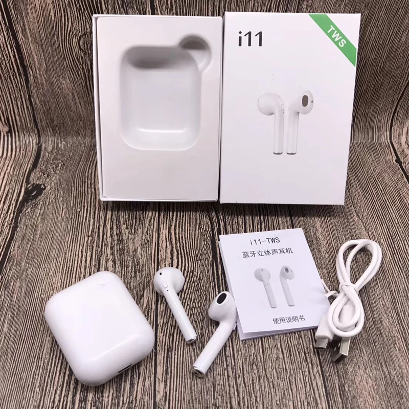 Mini I11 TWS Bluetooth 5 0 Headset Wireless Double Calls Smart Earphone Wireless Charging for IPhone