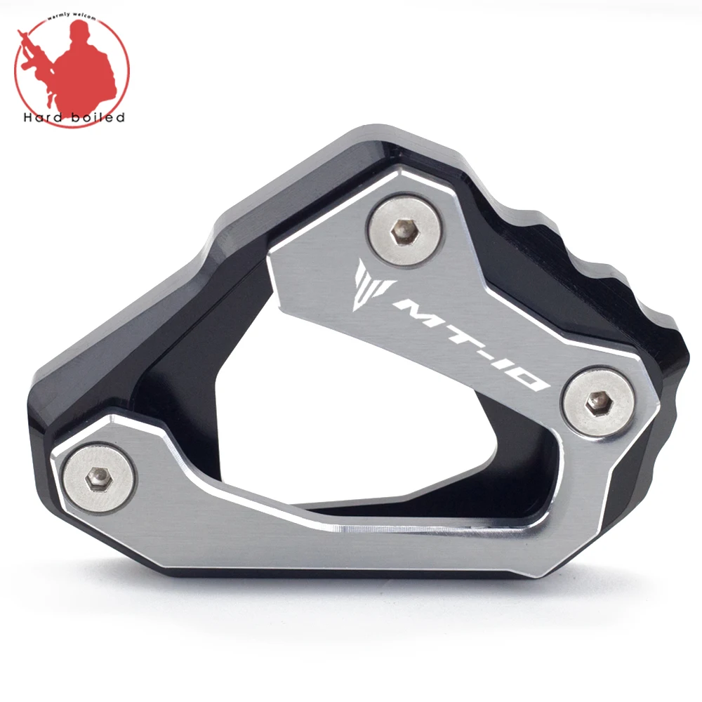 

Motorcycle Kickstand Foot Side Stand Extension Pad Support Plate For Yamaha MT-10 FZ-10 MT10 FZ10 2016 2017 2018 CNC Aluminum