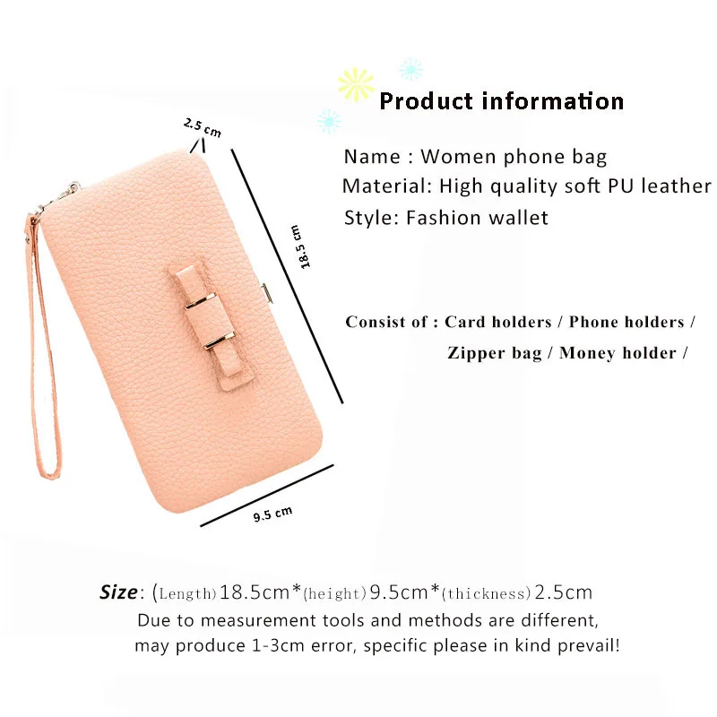 Роскошный женский кошелек, сумка для телефона, кожаный чехол для iPhone 8, 7, 6, 6s Plus, 5, для samsung Galaxy S7 Edge, S6, Xiaomi Redmi 3 S, Note3, 4, чехол