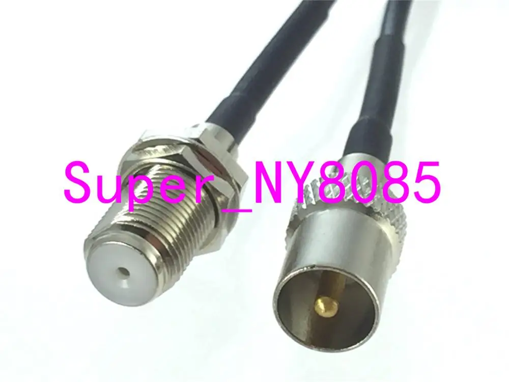 RG174 Cable IEC PAL DVB-T Male Plug to F TV Female Jack Straight 6inch~10FT | Обустройство дома