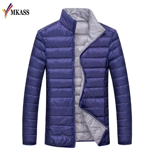 Winter Coat Men Solid Color Stand Collar Coats Zipper Slim Park Coats Casual Veste Homme Brand Clothing Mens Jackets 3XL
