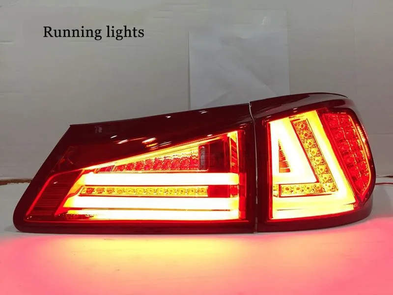 Автомобиль светодиодные задние фонари Парковочные тормоза задний бампер Отражатели лампа для Lexus IS250 IS300 2006-2012 красный туман стоп-сигналы