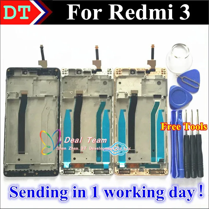 imágenes para Pantalla LCD + Asamblea de Pantalla Táctil Digitalizador de alta Calidad Para Xiaomi Redrice Redmi 3 Hongmi3 Redmi3 3 Teléfono Móvil 5.0 "con Marco imágenes para Pantalla LCD + Asamblea de Pantalla Táctil Digitalizador de alta Calidad Para Xiaomi Redrice Redmi 3 Hongmi3 Redmi3 3 Teléfono Móvil 5.0 "con Marco
