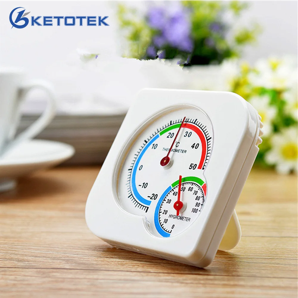 

Mechanical Analog Thermometer Hygrometer -20~50C 0~100%RH Temperature Humidity Meter for Indoor Outdoor