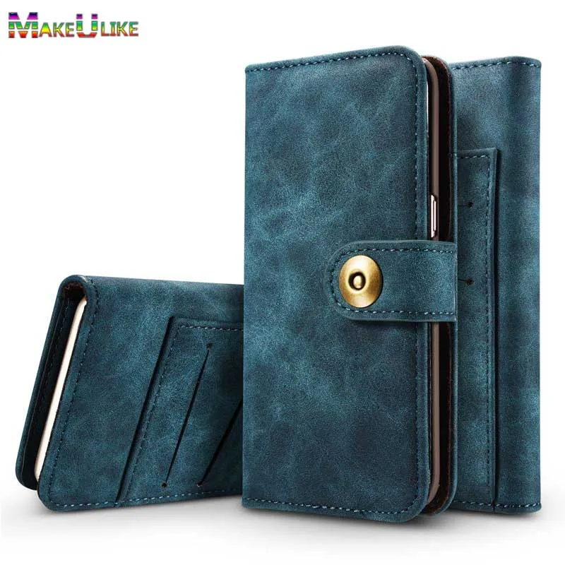 

MAKEULIKE Case for iPhone 7 8 Plus Cover PU Leather Magnetic Wallet Case for iPhone 7 Plus 8 Plus Flip Phone Bag Case