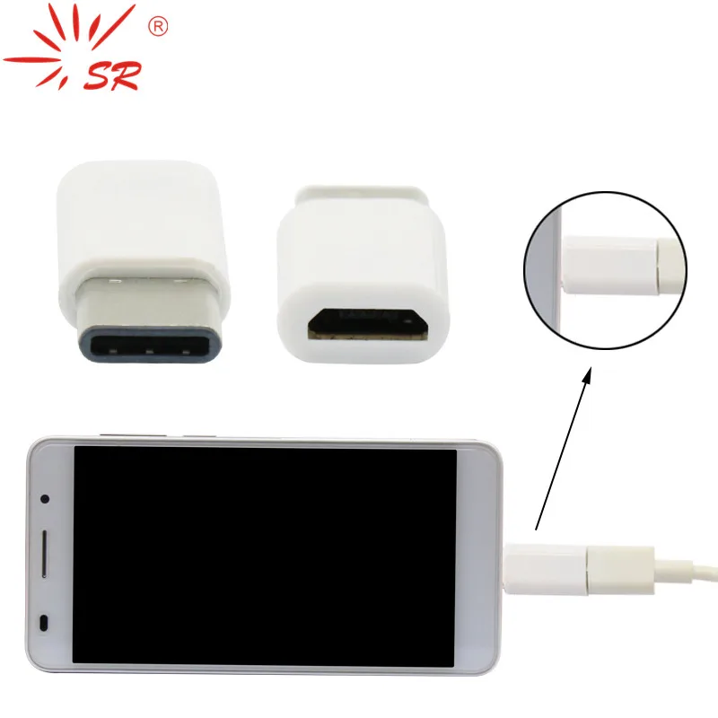 

SR USB 3.1 Type-C to Micro USB Female Plug Adapter Jack Converter Charge Data Sync for Macbook Nokia N1 Xiaomi 4C LeTV 