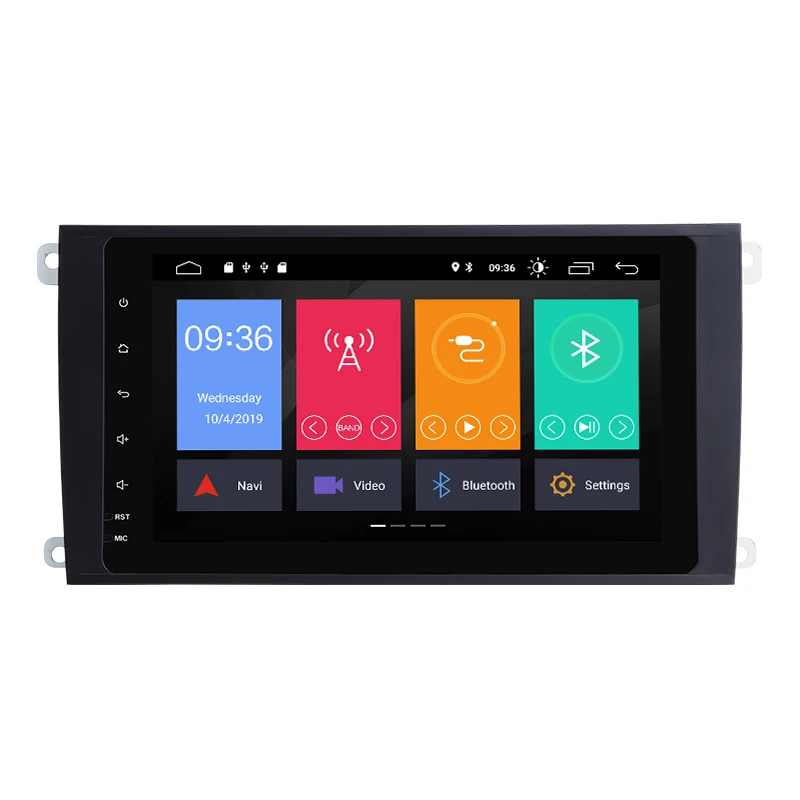 Perfect 2 din Android 9.0 GPS Radio For Porsche Cayenne S GTS 2002-2009 multimedia player stereo Audio screennavigation dvd cd head unit 1
