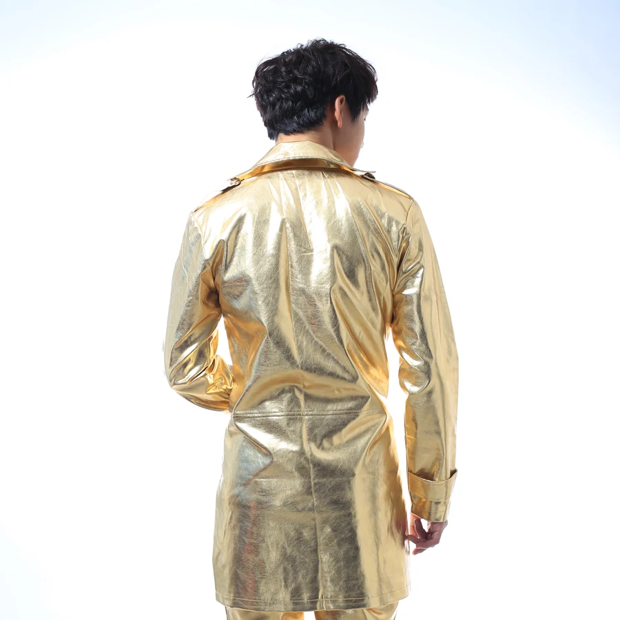 Танцевальная золотая молния мужские кожаные куртки и пальто кожаная куртка Мужская jaqueta couro jaqueta de couro masculina 2XL настраиваемая