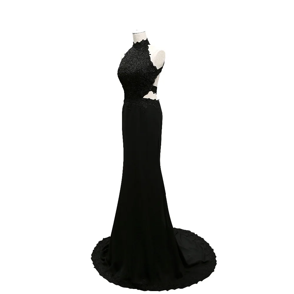 Elnorbridal-Real-Photo-Black-Mermaid-Evening-Dresses-2017-Arabic-Avondjurk-Robe-De-Soiree-Formal-African-Prom (4)