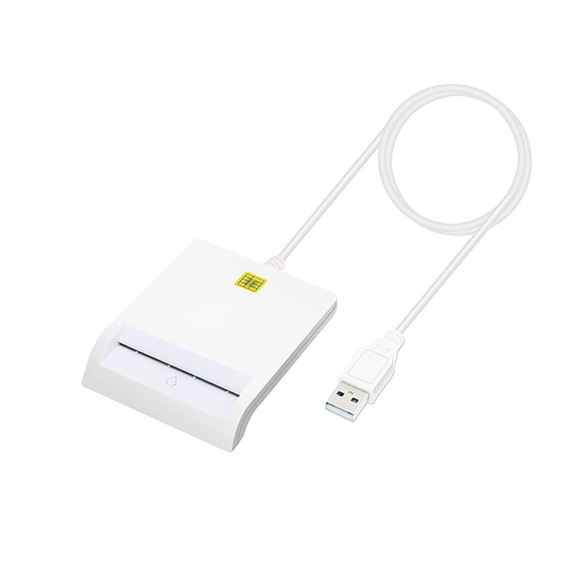 Newly USB 2.0 Credit Card Reader Chips IC Cards Writer With SIM Slot