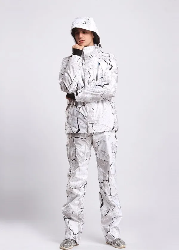 Стильный Зимний мужской лыжный костюм, супер теплая одежда, лыжный костюм для сноуборда, ветрозащитная водонепроницаемая Спортивная одежда для улицы