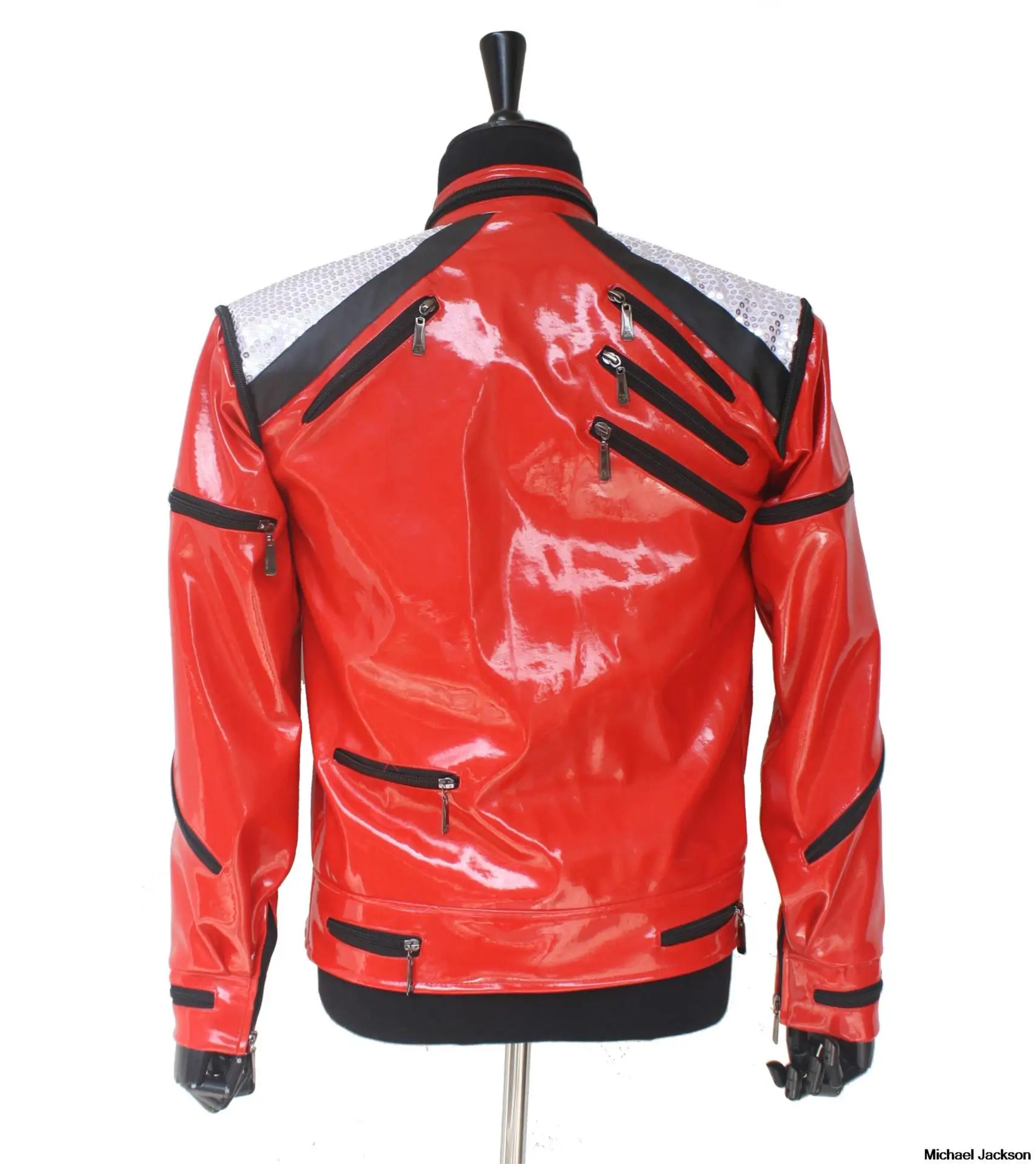Лидер продаж, куртка в стиле панк на Красной молнии с Майклом Джексоном, MJ Beat It, Повседневная модная стильная куртка в американском стиле, имитация верхней одежды, 3 цвета