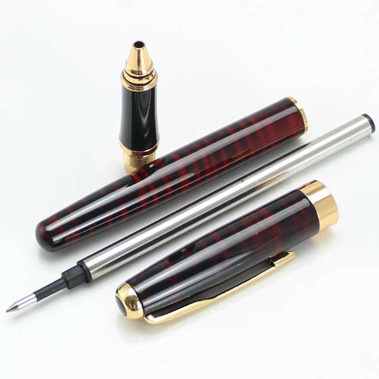 Baoer 388 красный и золотой роллербол ручка стрелка клип канцелярские школьные и офисные ручки для письма