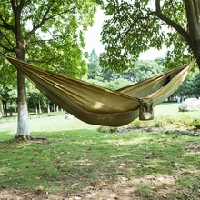 Открытый парашют гамак портативный Гамаки Путешествия Отдых сад качели Пешие прогулки легкий нейлон Кемпинг гамак кровати
