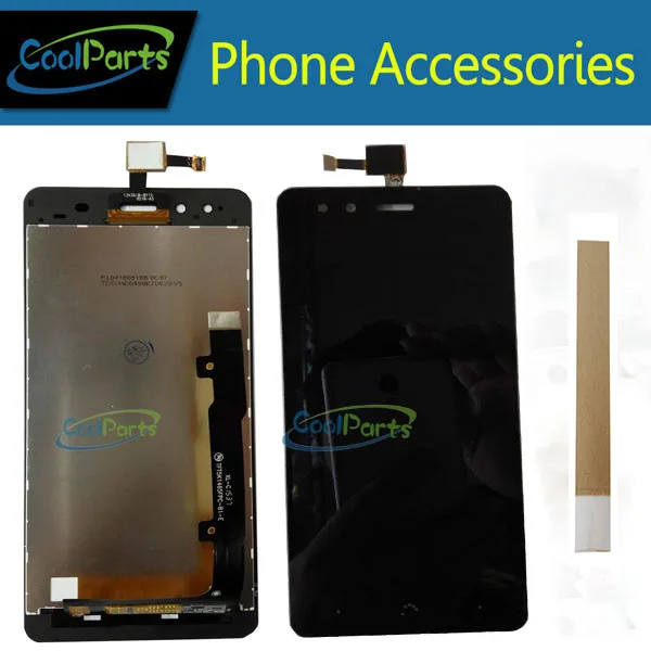 

1PC/Lot High Quality For BQ Aquaris X5 BQ X5 LCD Display Screen +Touch Screen Digitizer Assembly WIth Tape Black White Color
