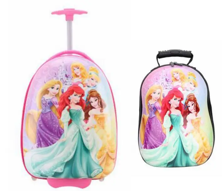 

Rolling Suitcase For Kids Carry On Luggage Suitcases Cartoon Trolley Bag For Kids Wheeled Baggage For Children Travel Backpack