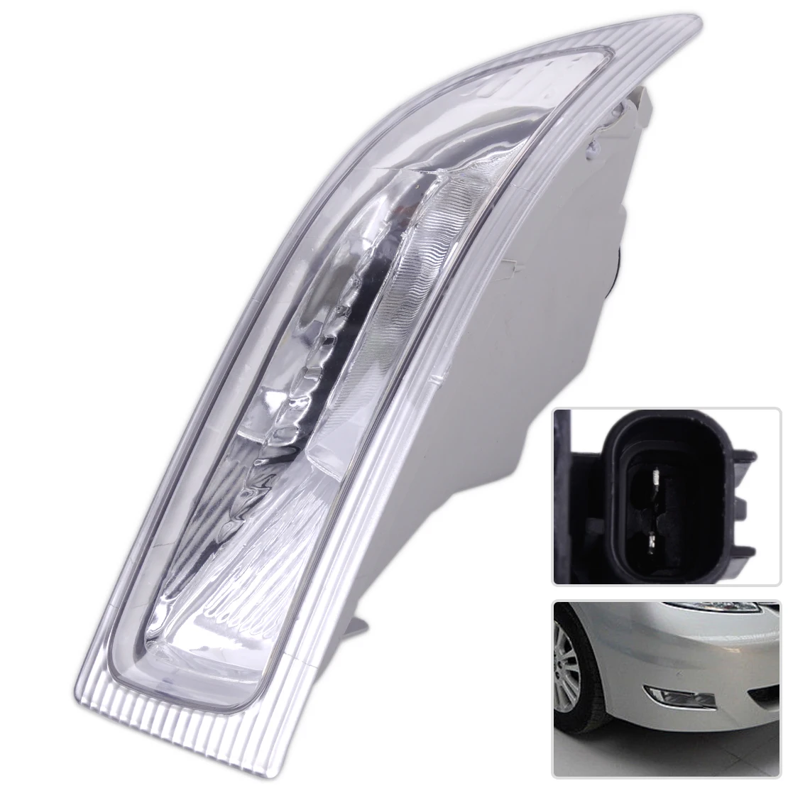 

DWCX New Car 2 Pin Plastic Metal Right Front Fog Lamp Light with Bulbs 312-2020R-AF 81210-AE010 fit for TOYOTA SIENNA 2004 2005