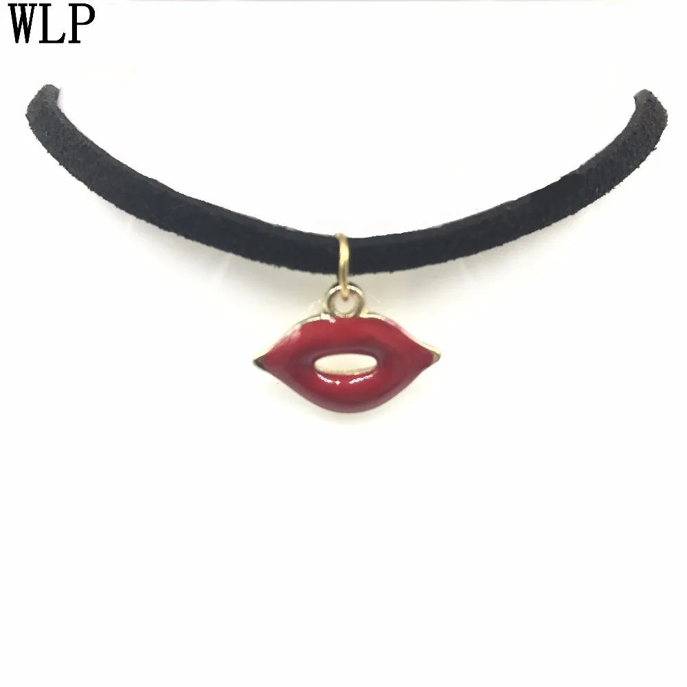 WLP Горячее предложение Новая мода ожерелье колье Bijoux черный, бархатный, кожаный ананас из кристаллов яблоко кулон Макси массивные Чокеры ожерелье