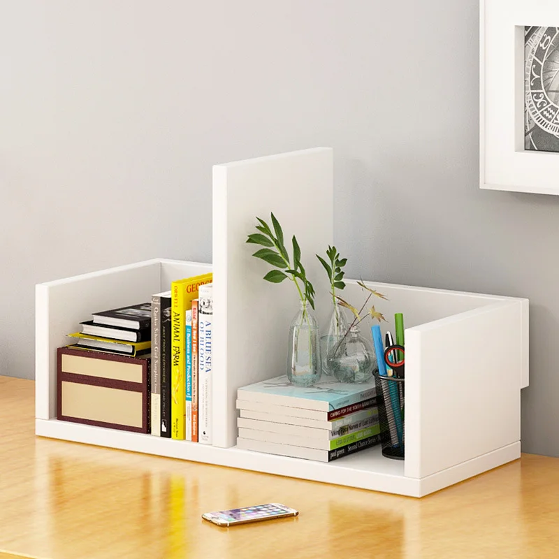 Wooden Combination Bookshelf Creative Desktop Bookcase Simple