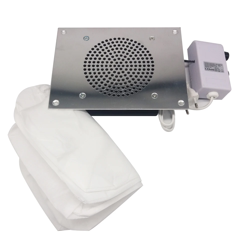 Billig Nagel Staubsauger Nagel Tabelle Fans Saug Staub Kollektor + 3 Taschen Nail art Professional Salon Maniküre Pediküre Kunst Ausrüstung