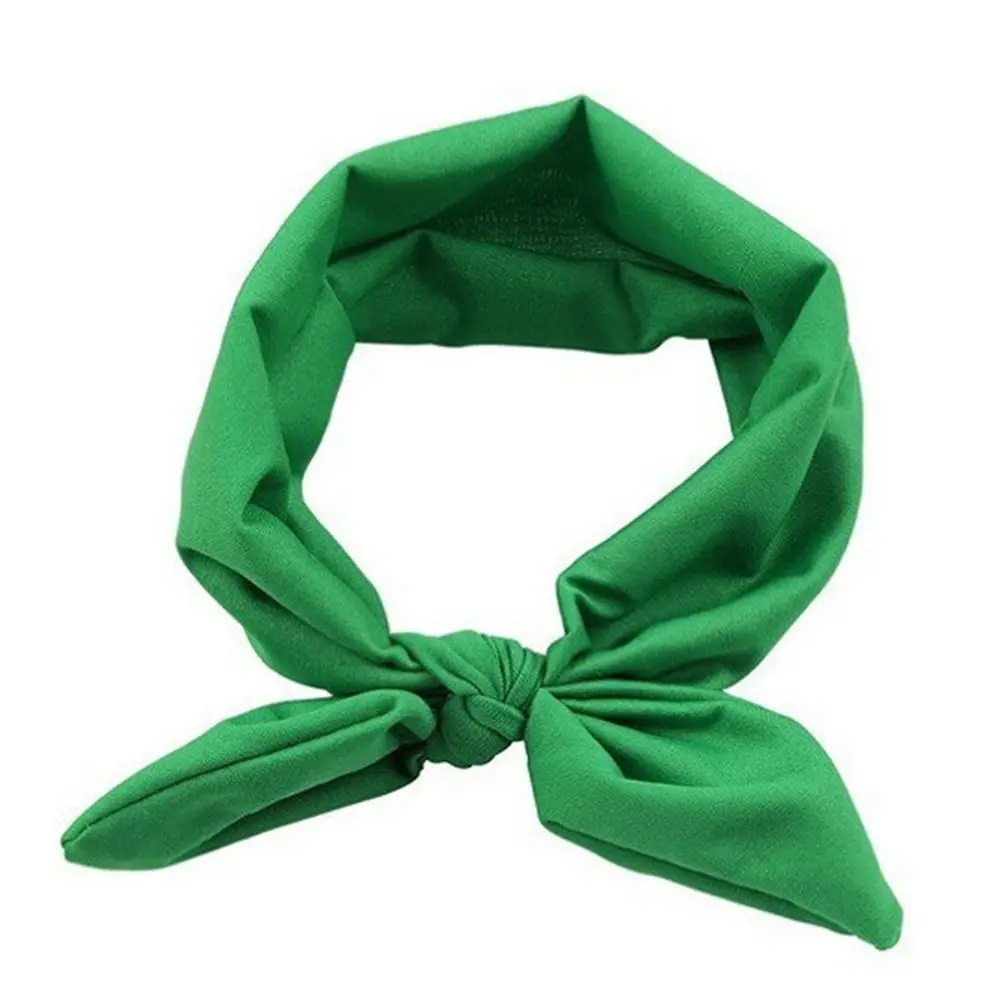 Hot Sale 1 pcs Women Fashion Elastic Stretch Plain Rabbit Bow Style Hair Band Headband Turban HairBand Hair Accessories